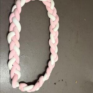 Pink and White Braided Kids Toy